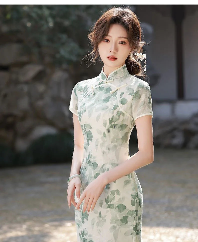 Women Little Fresh and Improved Qipao Cheongsam Young Girl New Chinese Style Dress Elegant Fashion