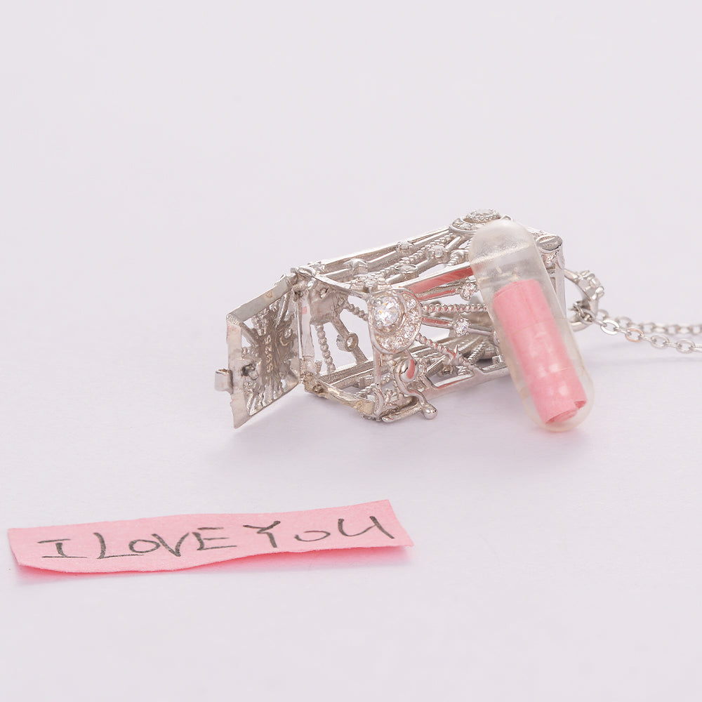 Enclosed Message in Bottle Necklace